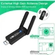Адаптер WiFi USB3.0 1300 Mbps 2.4G+5G 802.11ac Mu-MIMO RTL8812BU Bluetooth 4.2 2х3 дБ Intel certification Plug and Play - зображення 6