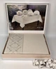 Скатерть Set Maison D'or Magnole Damasque 155х320+12psc Stone - изображение 1