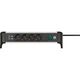Подовжувач Brennenstuhl Alu-Office-Line 4 розетки 2 USB порти 1,8 м (1391040410) - зображення 1