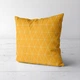 Подушка декоративна Soft Жовті трикутники 45x45 см - зображення 1