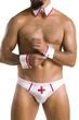 Мужское эротическое бельё Медбрат 037 SET GREGORY Белый XXL/XXXL - Passion ( SO7584 ) - изображение 1