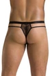 Чоловіча еротична білизна прозорі трусики 029 THONG COLLIN Чорний L/XL - Passion ( SO7558 ) - зображення 2