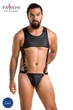 Мужское эротическое бельё Боди 056 BODY ADAM Чёрный XXL/XXXL - Passion ( SO7632 ) Feromon - изображение 5
