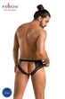 Мужское эротическое бельё кожаные открытые трусики 030 SLIP OPEN TOM Чёрный XXL/XXXL - Passion ( SO7563 ) - изображение 6