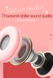 Беспроводные Наушники Bluetooth с Кошачьими Ушками Cat Ear Y47. С микрофонои и бютузом, MP3 плеером + FM радио, Led подсветка microSD Черные - изображение 7
