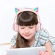 Дитячі навушники з котячими вушками RGB підсвічуванням HOCO W39 Cat Ear kids Bluetooth Рожеві - зображення 3
