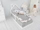 Детская кровать домик Монтессори BUSY WOOD напольная Модель 3 120х60 см белая - изображение 5
