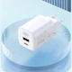 Мережевий зарядний пристрій для телефона Type-C to Lightning XO QC3.0, QC4+, PD 30W Max Білий (L96) - зображення 6