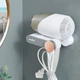 Держатель для фена MVM BP-32 WHITE/GRAY настенный клеевой белый с серым - изображение 1
