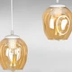 Люстра подвесная Лофт Light House LS-17191F-3 WH+BR (500) белая, плафон янтарный - изображение 3