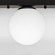 Люстра потолочная лофт Light House LS-18638F-3 BK+WH (500) черная, плафон белый - изображение 2