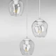 Люстра подвесная Лофт Light House LS-17191F-3 WH+CL (300) белая, плафон прозрачный - изображение 2
