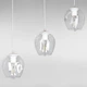 Люстра подвесная Лофт Light House LS-17191F-3 WH+CL (500) белая, плафон прозрачный - изображение 2
