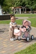 Коляска для кукли CARRELLO UNICO 9346 PINK із сумкою - зображення 1