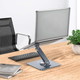 Подставка для ноутбука HOCO Might metal rotating laptop holder (регулировка высоты и угла). Grey - изображение 1