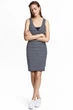 Плаття МАМА H&M 0483279 М Біло-синя смужка - зображення 3