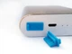 Заглушка USB від пилу v.2, силіконова 1 шт, Блакитна - зображення 1