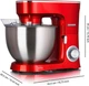Миксер планетарный-тестомес Heinrich's HKM 8078 Red 8.0 л - изображение 2