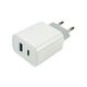 Зарядний пристрій МПЗ Mibrand MI-15 White 10W (1USB 1 type-c) White (MIWC/15UCW) - зображення 1