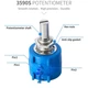 Резистор змінний 10 кОм багатооборотний з ручкою Bourns 3590S-2-103L (708303130) Синій - зображення 9