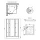 Душевая кабина Lidz Wawel SC90x90.SAT.LOW.FR, стекло Frost 4 мм + поддон Mazur - изображение 2