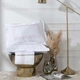 Постільна білизна Karaca Home - White Colletion Freya beyaz білий євро - зображення 4