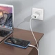 Сетевое зарядное устройство Hoco C95A Lineal PD 20W + QC 3.0 Charger Set Type C to Lightning Белый - изображение 3