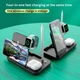 Зарядка беспроводная Qi 4in1 Wireless Charger JYD-WC132 |5-15W, Watch/AirPods/Pencil/Phone| black - изображение 9