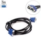 Кабель для монитора VGA-VGA Male/Male 3м (2 феррита) ВГА шнур удлинитель для ноутбука (1009914-Black) - изображение 1