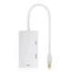 Перехідник для передачі аудіо та відео Value S0713 mini DisplayPort M/HDMI/VGA/DVI 24+5 FHD 1080p white - зображення 1