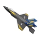 Радиоуправляемый самолет Blitz F35 Lighting 2 гироскопом и с сервоприводами закрылок Черный - изображение 1