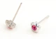 Серьги с кристаллами Сваровски 07_2300 0,5см*5,5мм Розовый - изображение 2