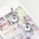 Серьги с кристаллами Сваровски 85947d 2,5см*14мм Белый - изображение 2