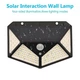 Ліхтар прожектор світильник на сонячній батареї з датчиком руху Solar Wall Lamp SH-100 Чорний - зображення 2