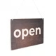 Премиум деревянная Табличка на двери Открыто/Закрыто Open/Closed с часами - изображение 6