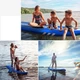 Надувна SUP дошка Forceatt Blue Ocean 310 x 76 x 15, Pabble Board, САП борд, дошка для греблі стоячи (повний комплект) - зображення 5