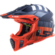 Мотошлем детский LS2 MX437 Fast EVO Mini Xcode Matt Orange Blue S - изображение 1