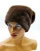 Норковая меховая женская шапка VECONS "Волна" One size капучино - изображение 4