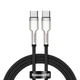 Кабель Baseus Cafule Series Metal Data Cable Type-C to Type-C 100W 2m Black (CATJK-D01) - изображение 1