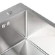 Кухонная мойка Platinum Handmade 500x500x220 (толщина 3,0/1,5 мм + дозатор в комплекте) - изображение 8
