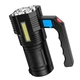 Ліхтарик Sirius TL-9328 перезарядний ручний 4*LED+COB - зображення 9