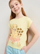 Детская футболка для девочки Disney Roi Lion WE1154 92-98 см Желтая (3609086628596) - изображение 4
