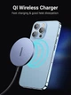 Бездротовий зарядний пристрій UGREEN CD245 Magnetic Wireless Charger 15W Max for iPhone Gray (30233) - зображення 2