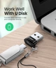Перехідник UGREEN US280 USB 2.0 Male to USB-C Female Black (50568) - зображення 5