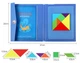 Танграм для малюків (Tangram) Дерев'яна магнітна гра головоломка - изображение 2
