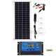 Портативна гнучка сонячна панель Luxuglow 30 Вт IP67 + Контролер PWM-LCD&USB 12/24V 40A - зображення 1