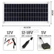 Портативна гнучка сонячна панель Luxuglow 30 Вт IP67 + Контролер PWM-LCD&USB 12/24V 40A - зображення 5