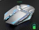 Игровая беспроводная мышь Uiosmuph со светодиодной подсветкой 2.4G. Цвет - Серебристый - изображение 7