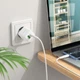 Сетевое зарядное устройство Borofone BN7 с двумя портами USB-C 20W и USB 18W, поддержка быстрой зарядки, набор с кабелем USB-C на USB-C - изображение 3