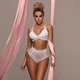 Комплект еротичної білизни напівпрозорий Молоко CIndyLove Білий One Size - зображення 1